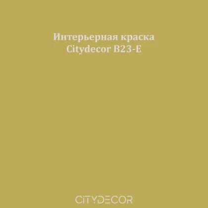 Краска Citydecor сатиновая для стен и потолков, оттенок B23-E (мшисто-зелёный)