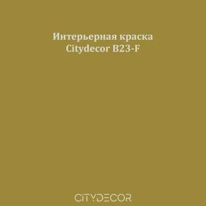 Краска Citydecor сатиновая для стен и потолков, оттенок B23-F (болотно-зелёный)