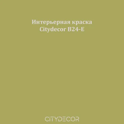 Краска Citydecor сатиновая для стен и потолков, оттенок B24-E (грязно-оливковый)