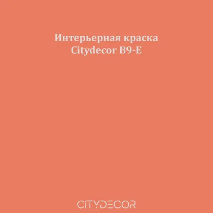 Краска Citydecor сатиновая для стен и потолков, оттенок B9-E (корично-коричневый)