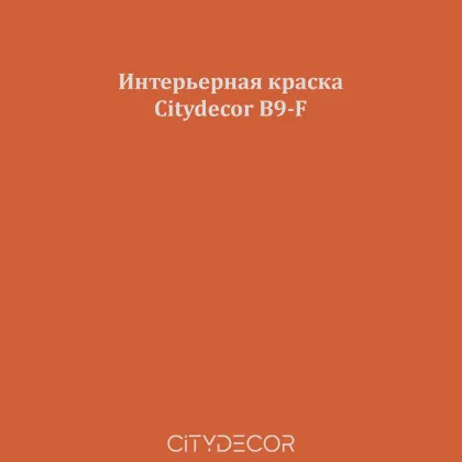 Краска Citydecor сатиновая для стен и потолков, оттенок B9-F (медно-коричневый)