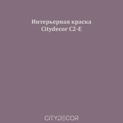 Краска Citydecor сатиновая для стен и потолков, оттенок C2-E (сливовый)