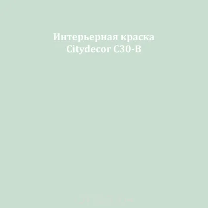 Краска Citydecor сатиновая для стен и потолков, оттенок C30-B (светлый эвкалиптовый)