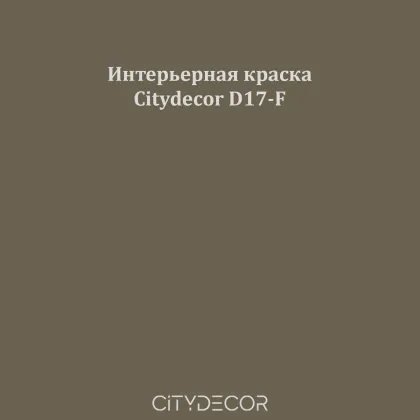 Краска Citydecor сатиновая для стен и потолков, оттенок D17-F (землисто-оливковый)