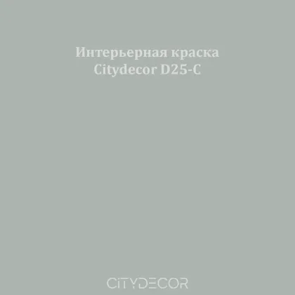 Краска Citydecor сатиновая для стен и потолков, оттенок D25-C (эвкалиптово-серый)