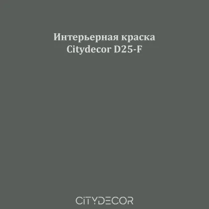 Краска Citydecor сатиновая для стен и потолков, оттенок D25-F (тёмный эвкалиптовый)