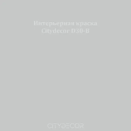 Краска Citydecor сатиновая для стен и потолков, оттенок D30-B (бетонно-серый)