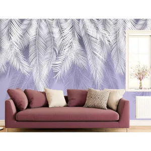 Фотообои на заказ по индивидуальному размеру Citydecor Пальмовые листья (пурпурный) 16