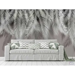 Фотообои на заказ по индивидуальному размеру Citydecor Пальмовые листья 44