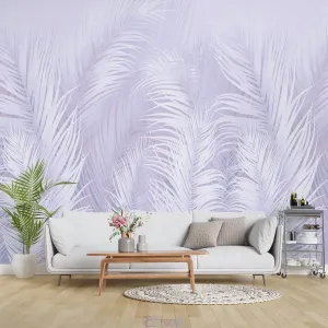Фотообои на заказ по индивидуальному размеру Citydecor Пальмовые листья AIR (светло-пурпурный) 67