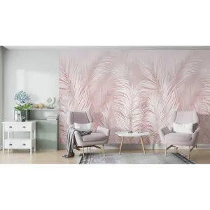 Фотообои на заказ по индивидуальному размеру Citydecor Пальмовые листья AIR (светло-розовый) 68