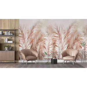 Фотообои на заказ по индивидуальному размеру Citydecor Пальмовые листья AIR (яркий коричневый) 76
