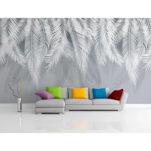 Фотообои на заказ по индивидуальному размеру Citydecor Пальмовые листья (голубой) 7