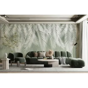 Фотообои на заказ по индивидуальному размеру Citydecor Пальмовые листья (олива) 9