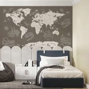 Фотообои на заказ по индивидуальному размеру Citydecor Dino (карта мира) 10
