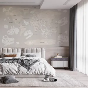 Фотообои на заказ по индивидуальному размеру Citydecor Dino (карта мира) 9