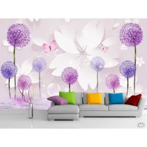 Фотообои на заказ по индивидуальному размеру Citydecor Цветочная абстракция 10 3D