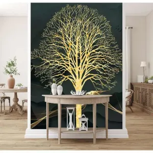 Фотообои на заказ по индивидуальному размеру Citydecor Дерево 3D