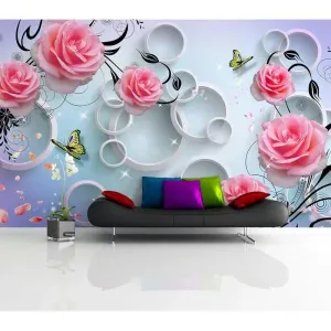 Фотообои на заказ по индивидуальному размеру Citydecor Цветочный декор 12