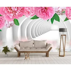 Фотообои на заказ по индивидуальному размеру Citydecor Цветочный декор 2 3D