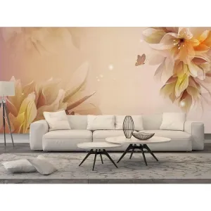 Фотообои на заказ по индивидуальному размеру Citydecor Цветочный декор 9