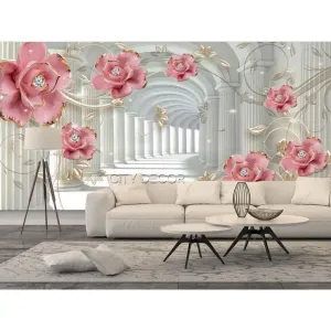 Фотообои на заказ по индивидуальному размеру Citydecor Цветочная абстракция 9 3D