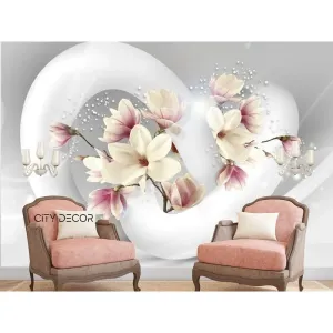 Фотообои на заказ по индивидуальному размеру Citydecor Магнолия 3D