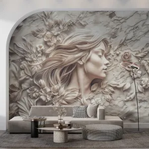 Фотообои на заказ по индивидуальному размеру Citydecor Барельеф 3D 2