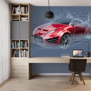 Фотообои на заказ по индивидуальному размеру Citydecor Автостиль