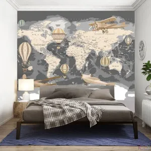 Фотообои на заказ по индивидуальному размеру Citydecor Детская (карта мира) 206