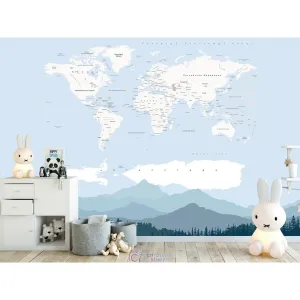 Фотообои на заказ по индивидуальному размеру Citydecor Детская (карта мира) 331