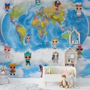 Дизайнерские фотообои по индивидуальному размеру Citydecor Детская (карта мира LOL) 406 Дизайнерские фотообои по индивидуальному размеру Citydecor Детская (карта мира LOL) 406