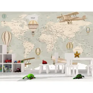 Фотообои на заказ по индивидуальному размеру Citydecor Карта мира