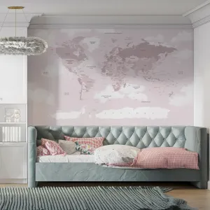 Фотообои на заказ по индивидуальному размеру Citydecor Детская (карта мира) 486