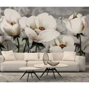Фотообои на заказ по индивидуальному размеру Citydecor Цветочная фантазия