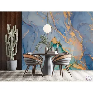 Фотообои на заказ по индивидуальному размеру Citydecor Флюид Арт 19