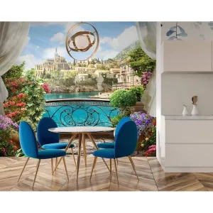 Фотообои на заказ по индивидуальному размеру Citydecor Вид из балкона