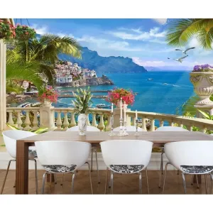 Фотообои на заказ по индивидуальному размеру Citydecor Сицилия фреска