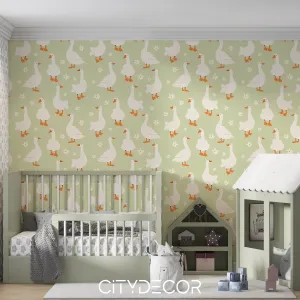 Фотообои на заказ по индивидуальному размеру Citydecor Гуси 1