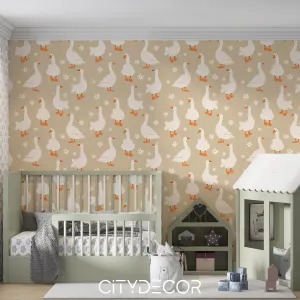 Фотообои на заказ по индивидуальному размеру Citydecor Гуси 2