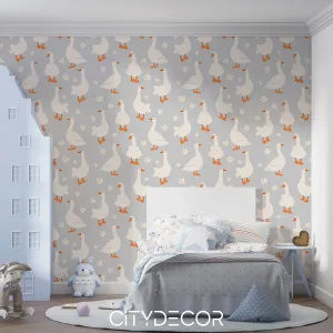 Фотообои на заказ по индивидуальному размеру Citydecor Гуси 3