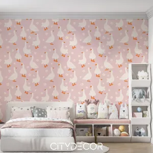 Фотообои на заказ по индивидуальному размеру Citydecor Гуси 4