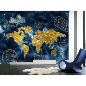 Фотообои на заказ по индивидуальному размеру Citydecor Карта мира 11