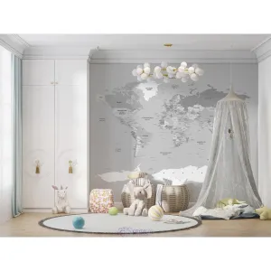 Дизайнерские фотообои по индивидуальному размеру Citydecor Карта мира 21