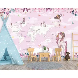 Дизайнерские фотообои по индивидуальному размеру Citydecor Princess (карта мира) 12