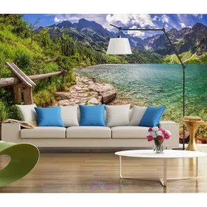 Фотообои на заказ по индивидуальному размеру Citydecor Озеро в горах