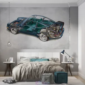 Дизайнерские фотообои по индивидуальному размеру Citydecor Technic (Porsche 911 Turbo) 21