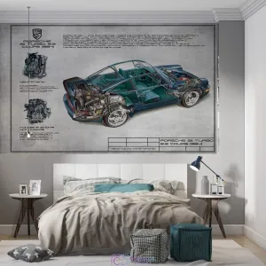 Дизайнерские фотообои по индивидуальному размеру Citydecor Technic (Porsche 911 Turbo) 23