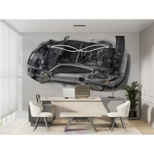 Дизайнерские фотообои по индивидуальному размеру Citydecor Technic (Porsche 911 GT2 RS) 24
