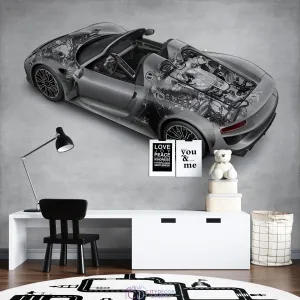 Дизайнерские фотообои по индивидуальному размеру Citydecor Technic (Porsche 918 Spyder) 45